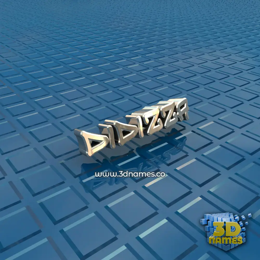 didizza in Blue Bling style - 3D name wallpaper