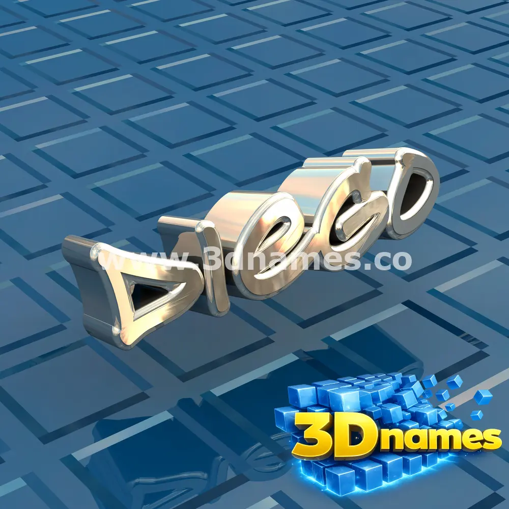 diego in Blue Bling style - 3D name wallpaper