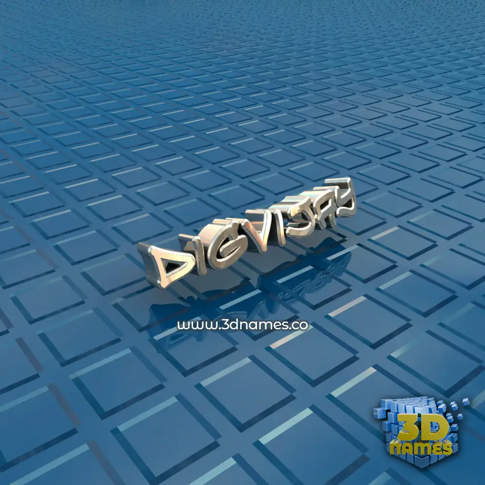 digvijay in Blue Bling style - 3D name wallpaper