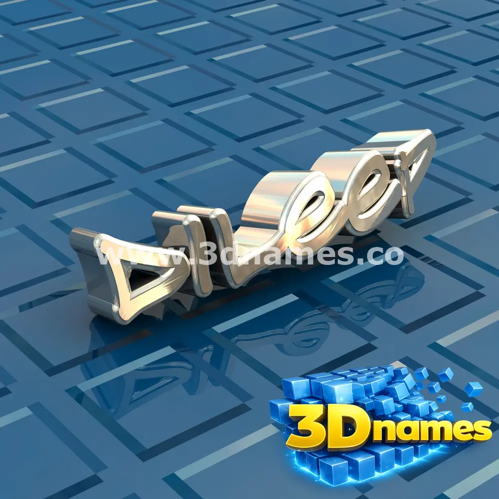 dileep in Blue Bling style - 3D name wallpaper