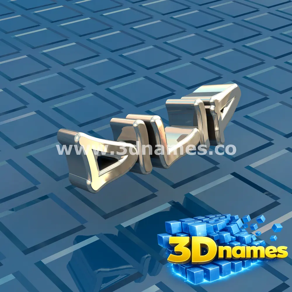 dilip in Blue Bling style - 3D name wallpaper