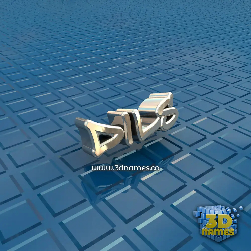 dils in Blue Bling style - 3D name wallpaper