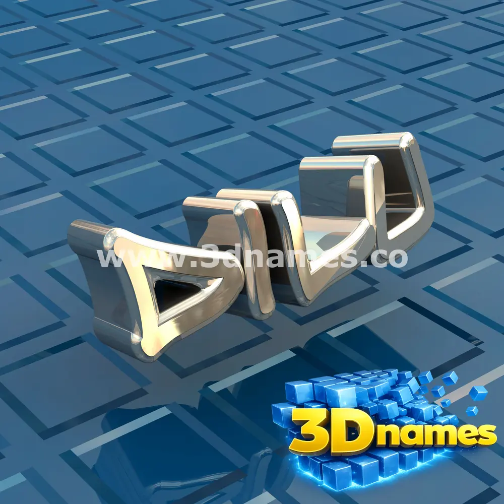 dilu in Blue Bling style - 3D name wallpaper