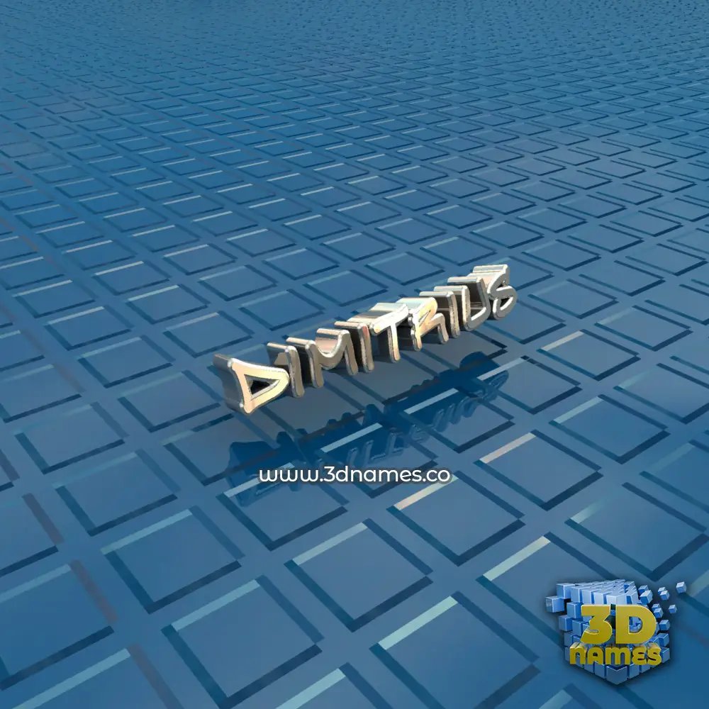 dimitrius in Blue Bling style - 3D name wallpaper