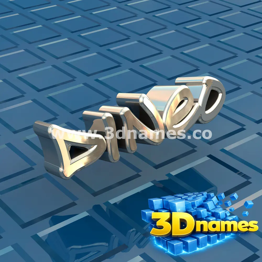 dineo in Blue Bling style - 3D name wallpaper