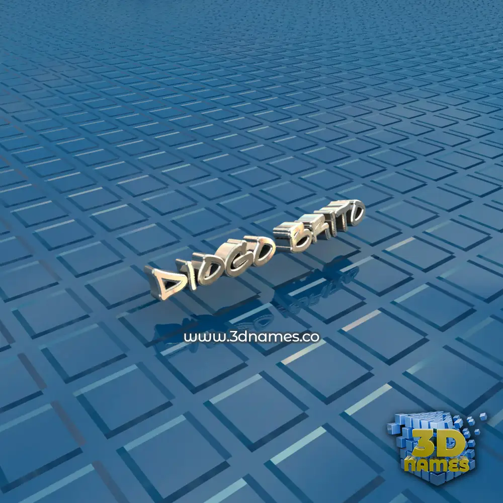 diogo brito in Blue Bling style - 3D name wallpaper
