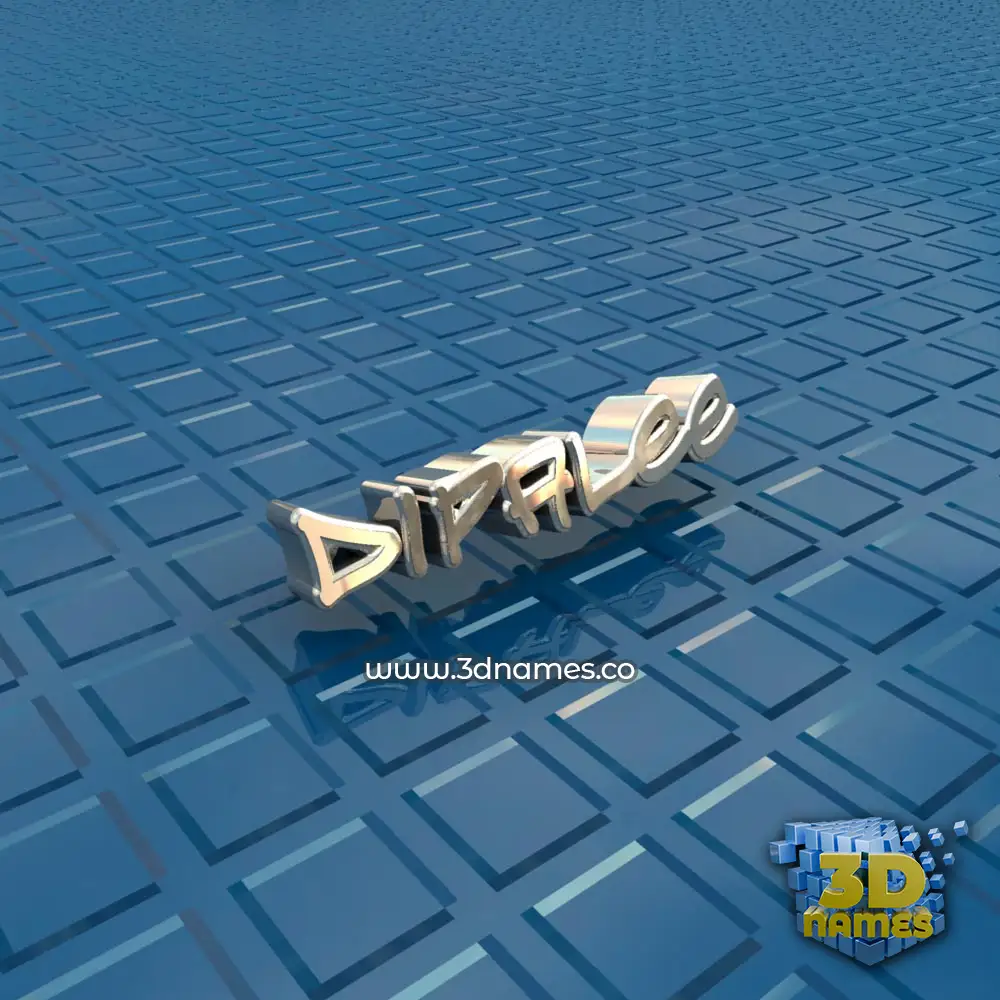 dipalee in Blue Bling style - 3D name wallpaper
