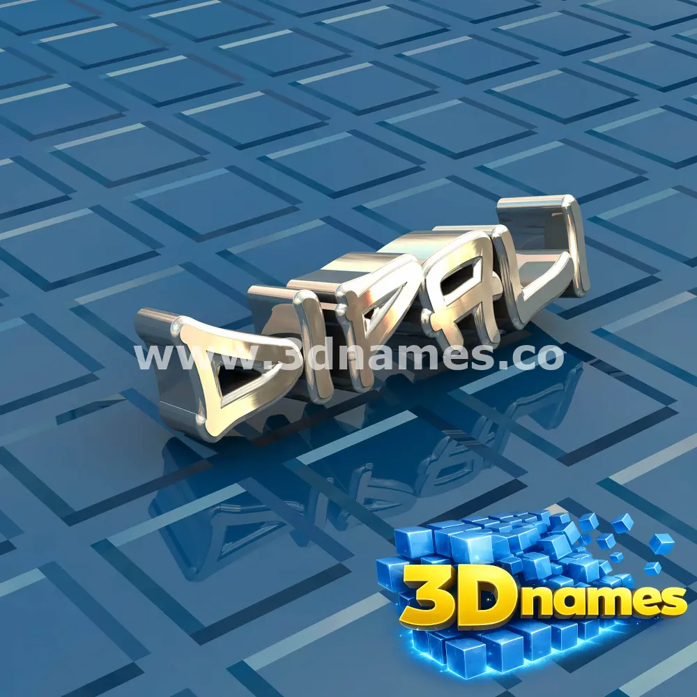 dipali in Blue Bling style - 3D name wallpaper