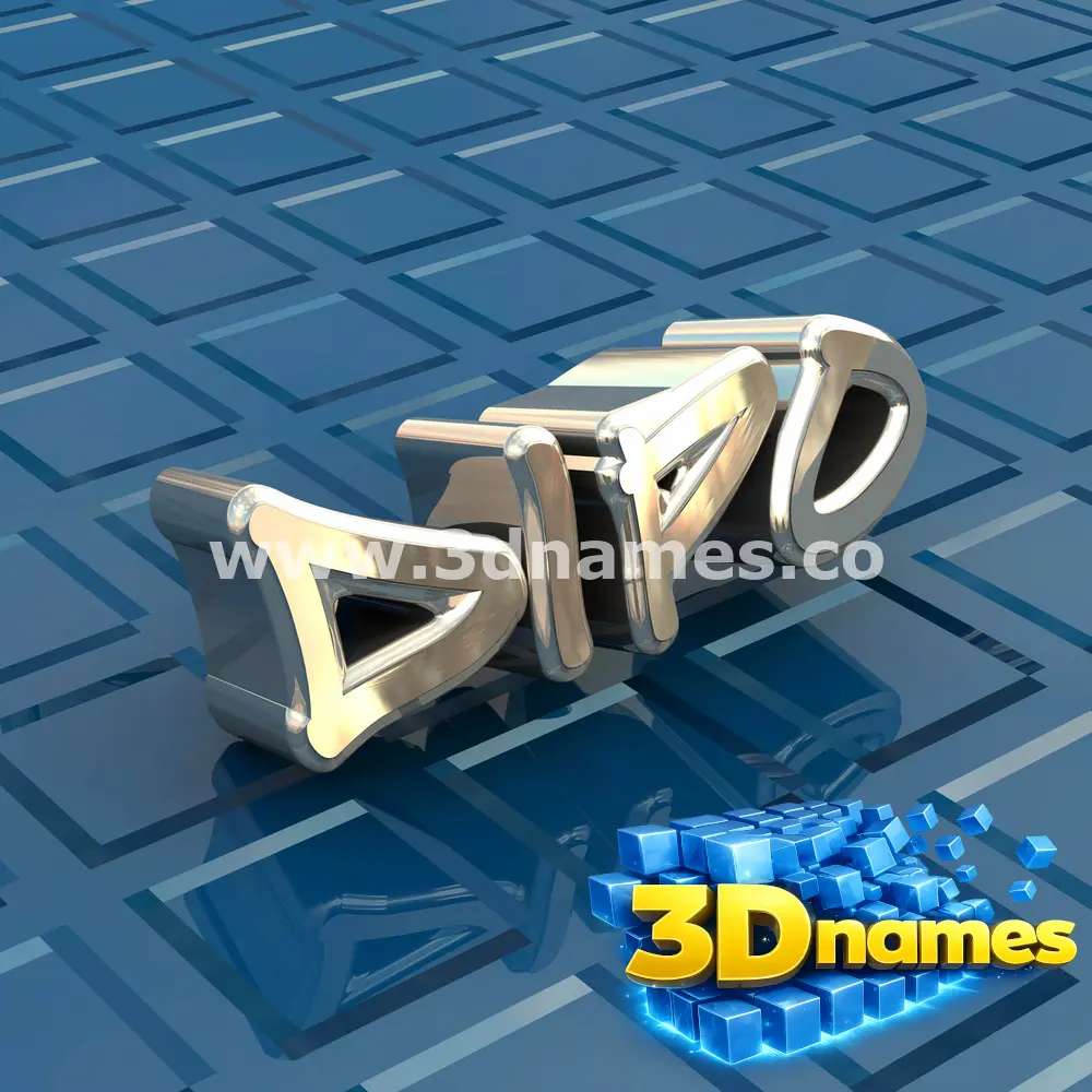 dipo in Blue Bling style - 3D name wallpaper