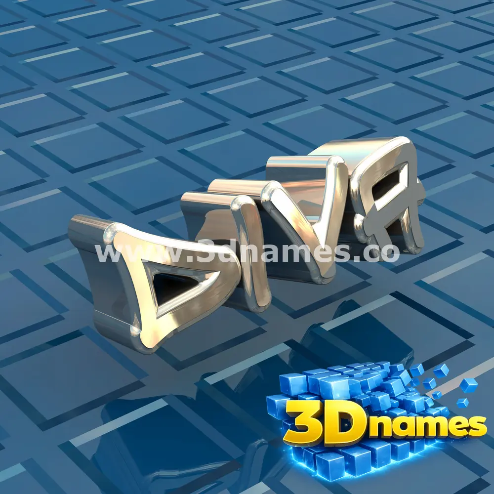 diva in Blue Bling style - 3D name wallpaper