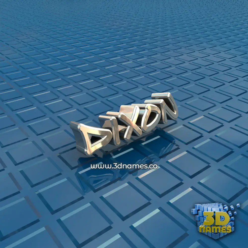 dixon in Blue Bling style - 3D name wallpaper