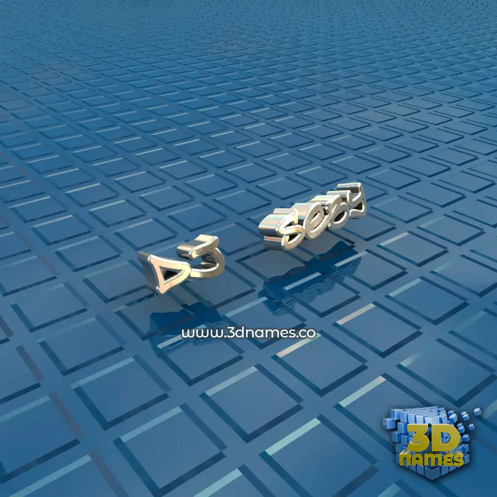 dj   seby in Blue Bling style - 3D name wallpaper