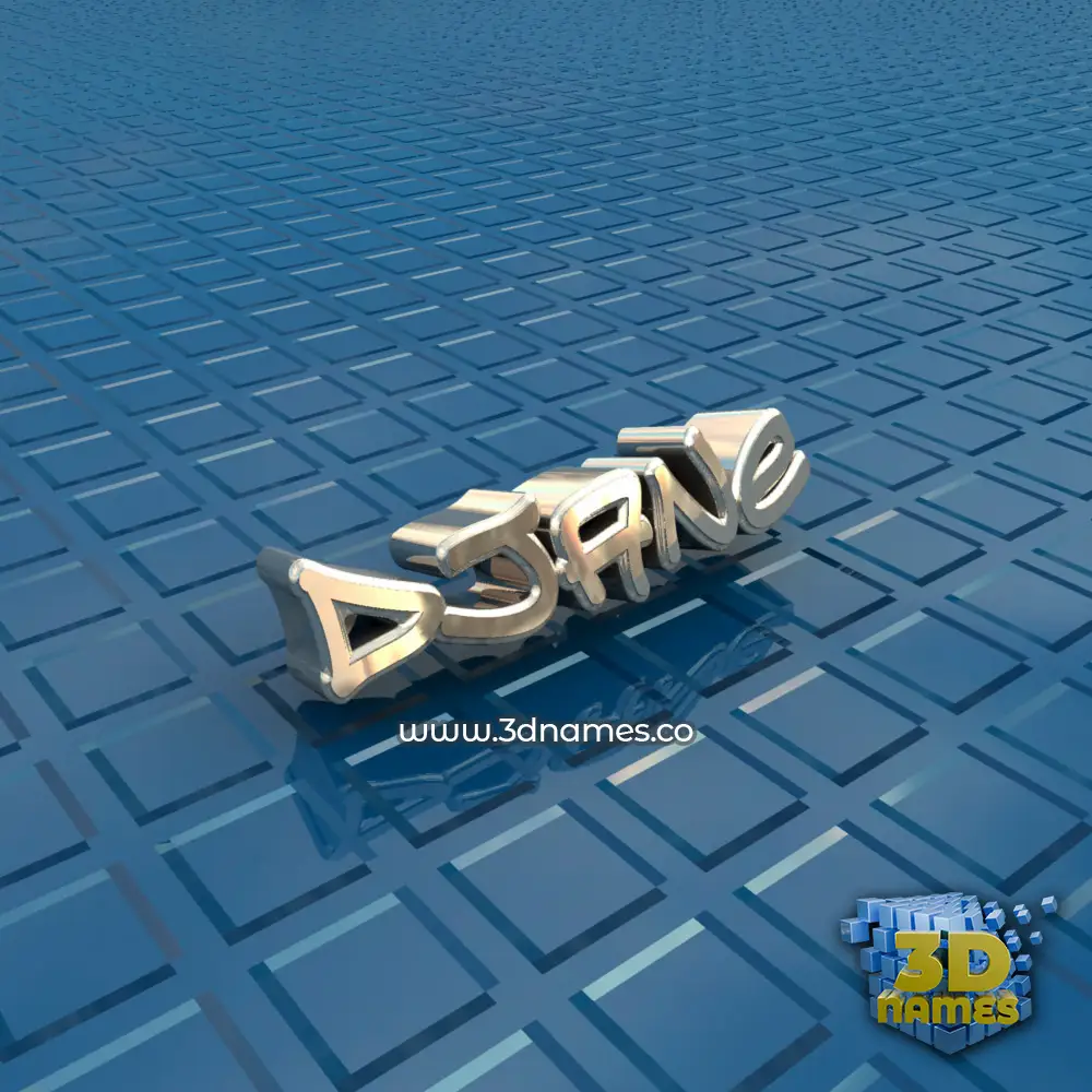 djane in Blue Bling style - 3D name wallpaper