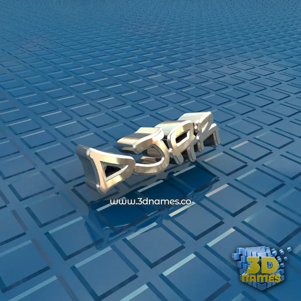 djar in Blue Bling style - 3D name wallpaper