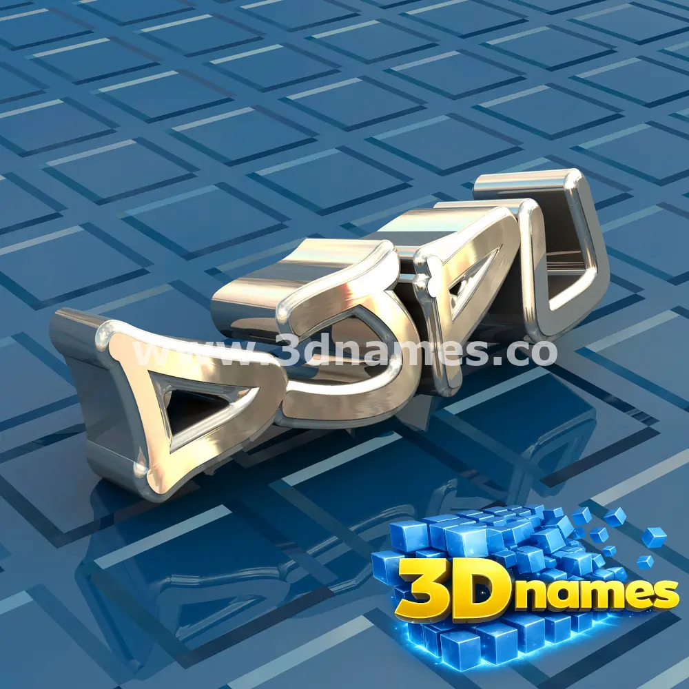 djpu in Blue Bling style - 3D name wallpaper