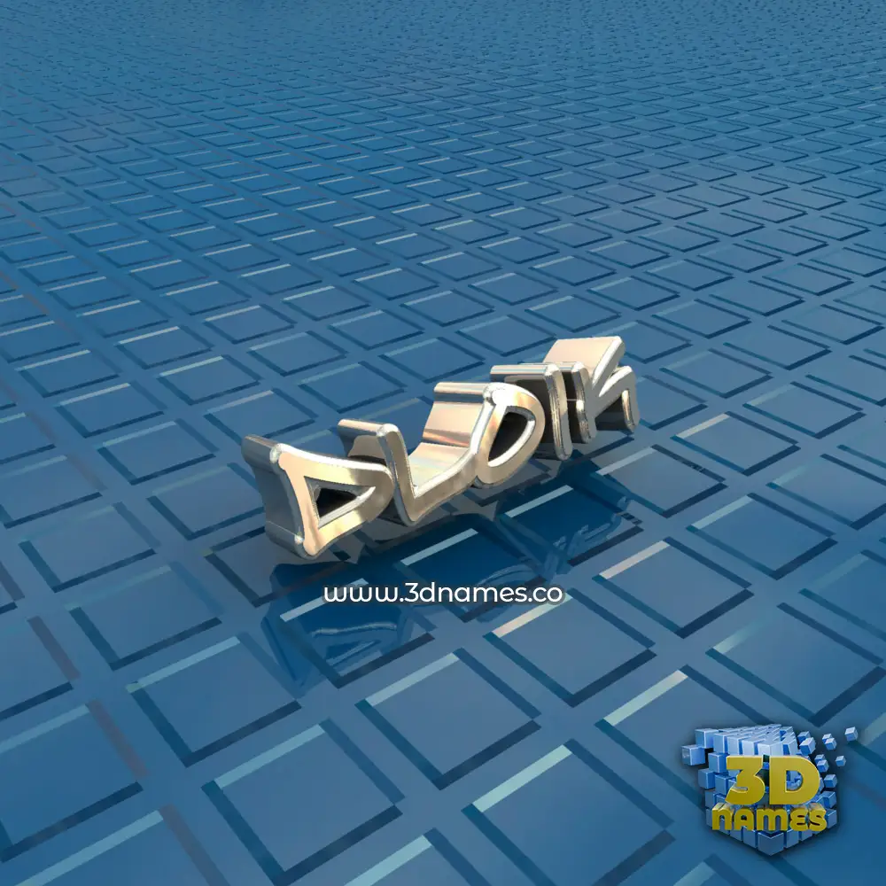 dloik in Blue Bling style - 3D name wallpaper