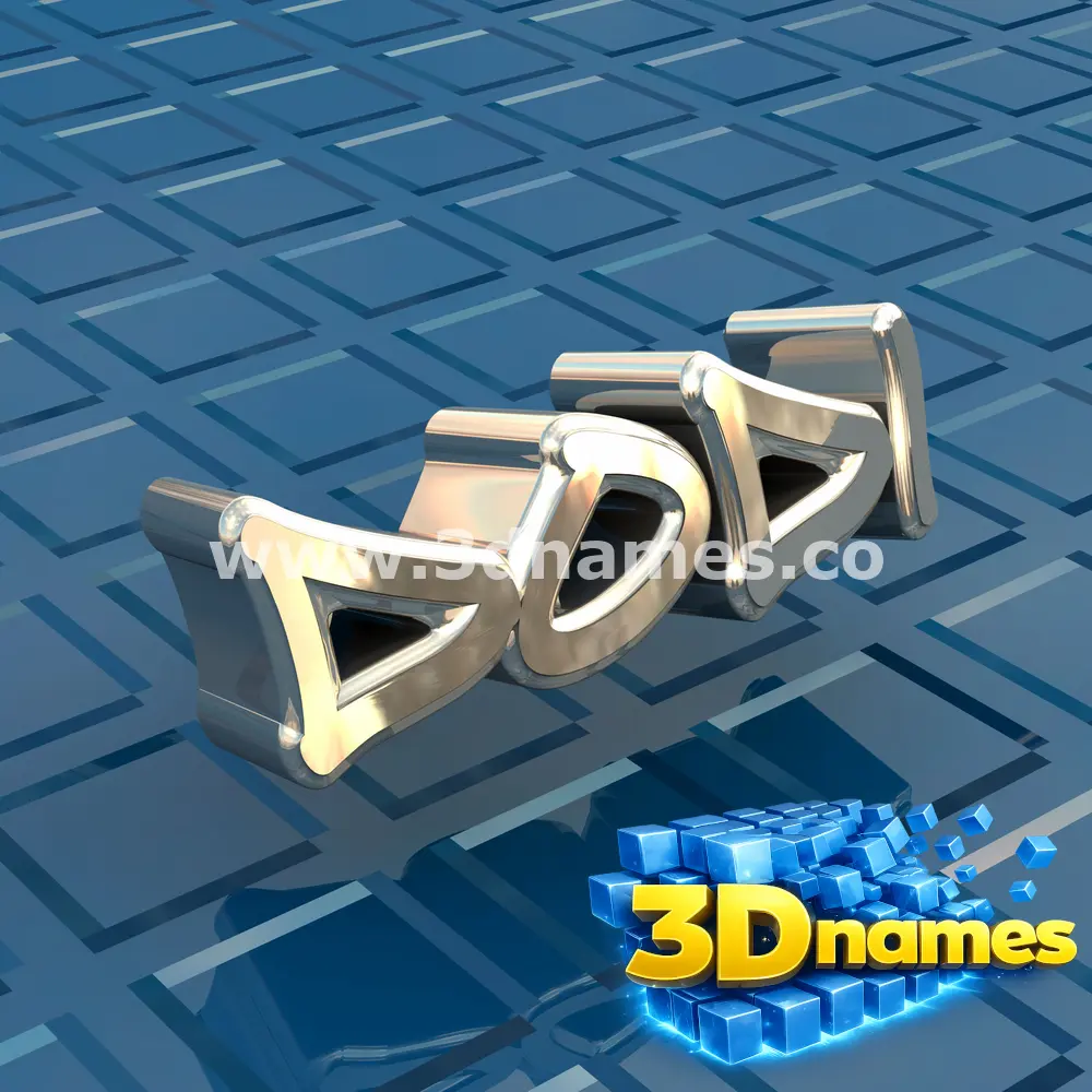 dodi in Blue Bling style - 3D name wallpaper