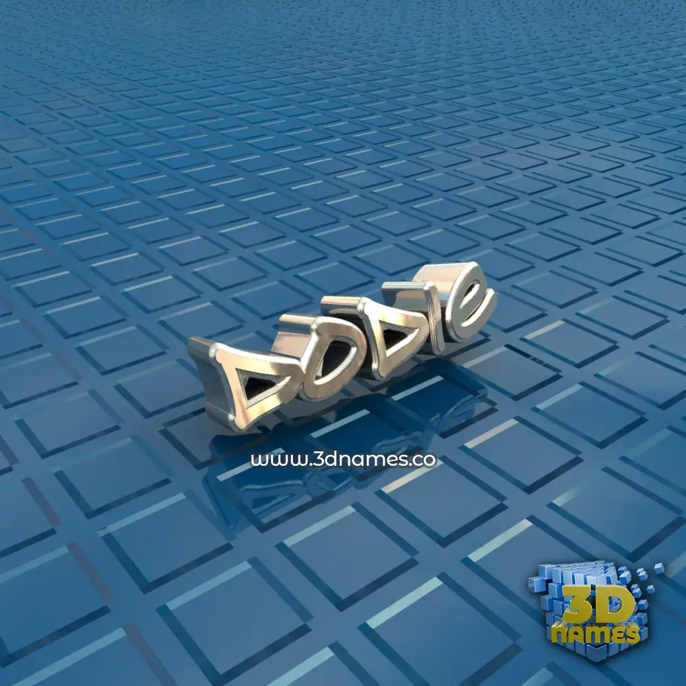dodie in Blue Bling style - 3D name wallpaper