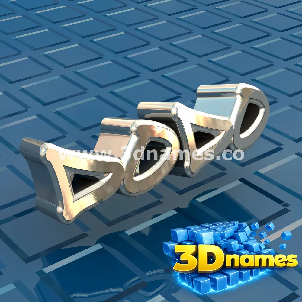 dodo in Blue Bling style - 3D name wallpaper