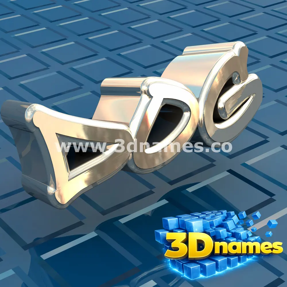 dog in Blue Bling style - 3D name wallpaper