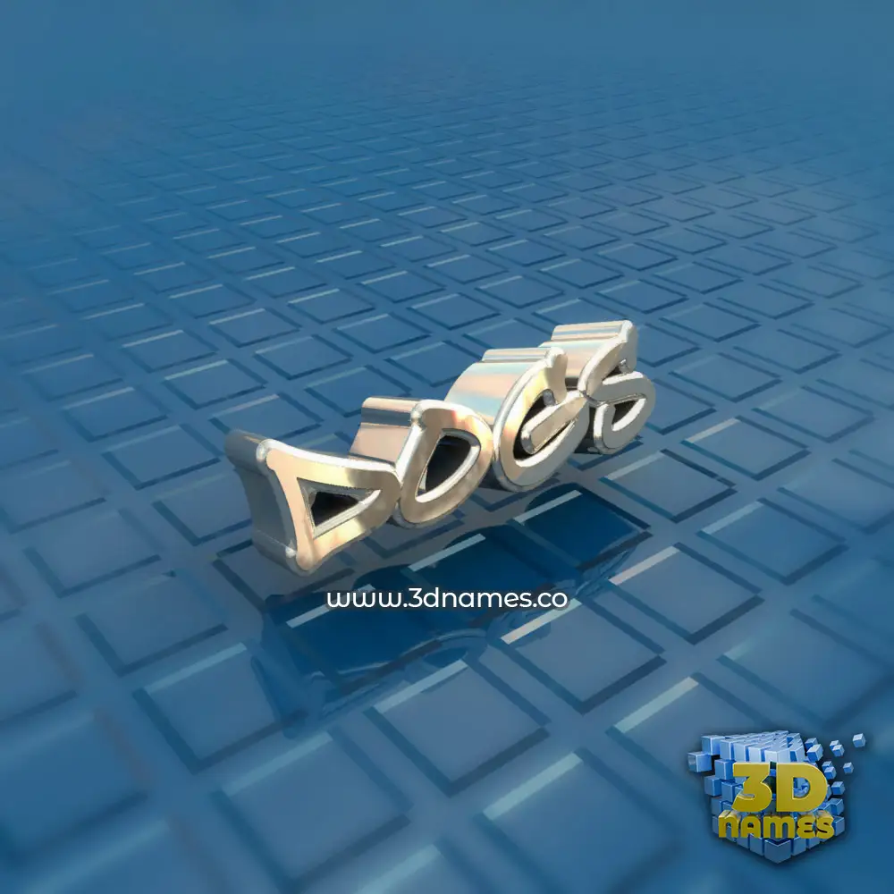 dogs in Blue Bling style - 3D name wallpaper