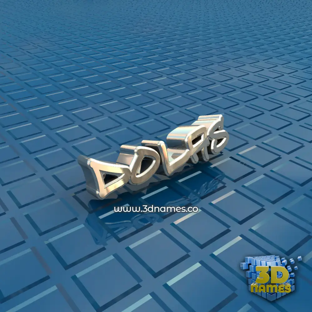 dolas in Blue Bling style - 3D name wallpaper