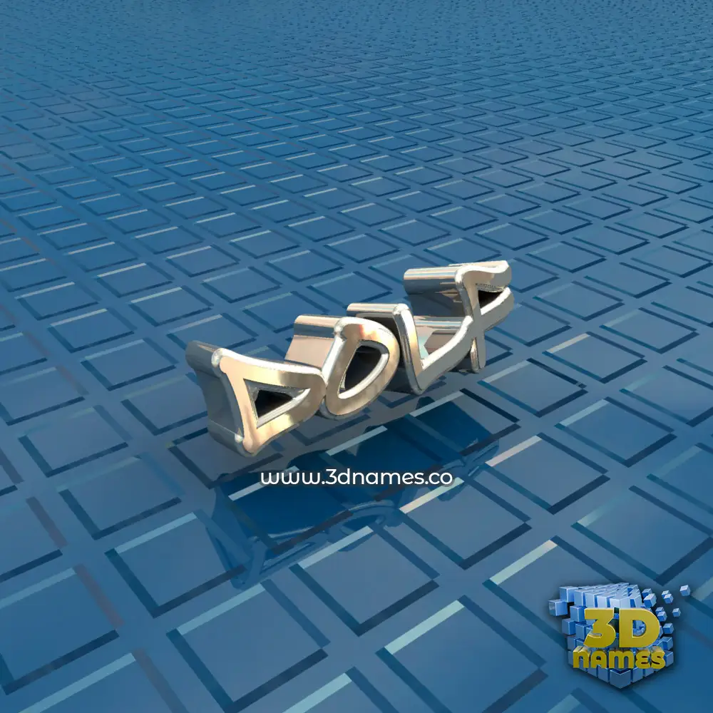 dolf in Blue Bling style - 3D name wallpaper