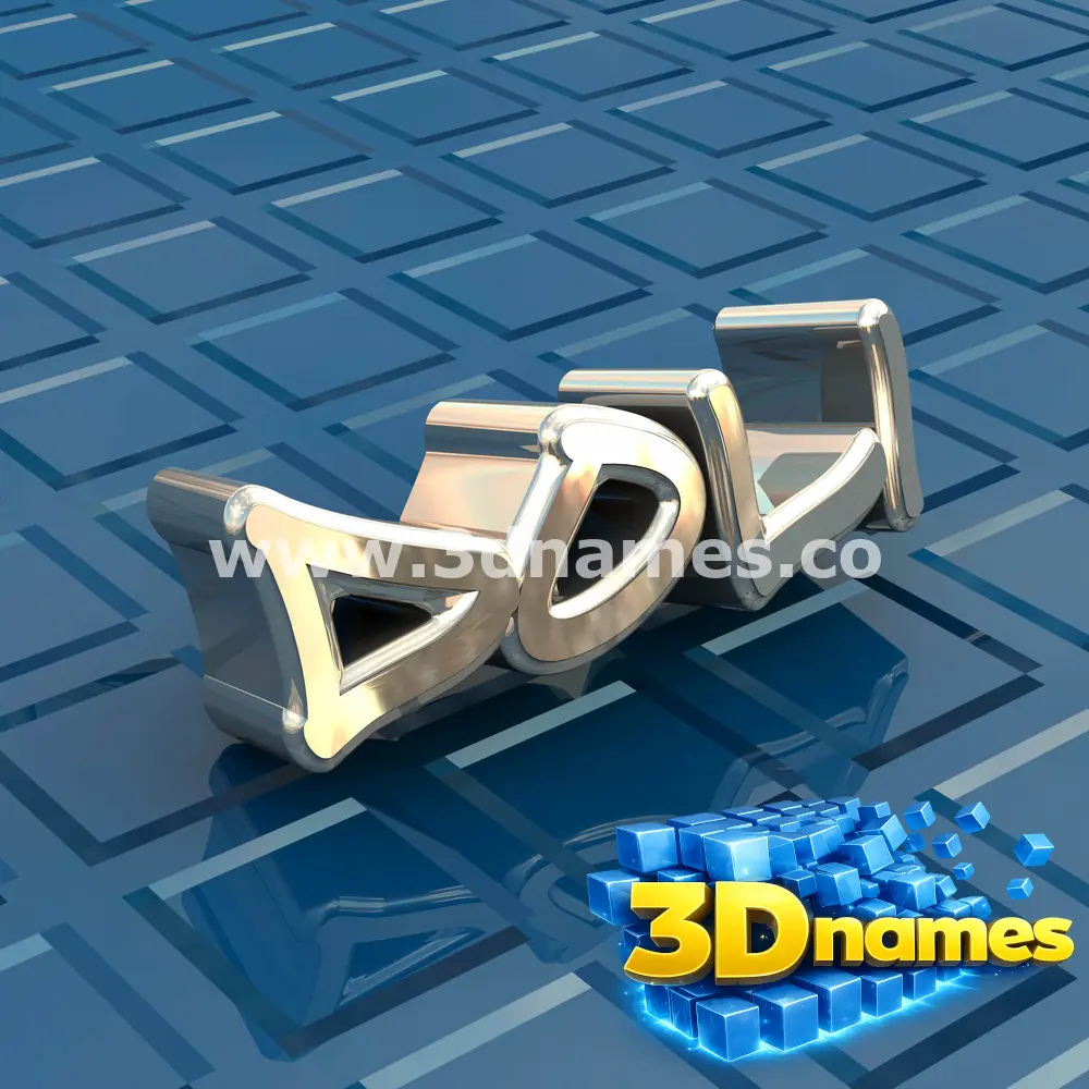 doli in Blue Bling style - 3D name wallpaper