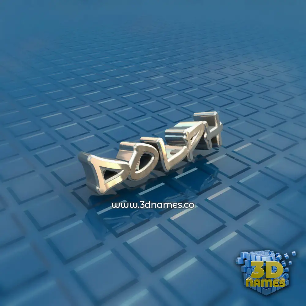 dolph in Blue Bling style - 3D name wallpaper