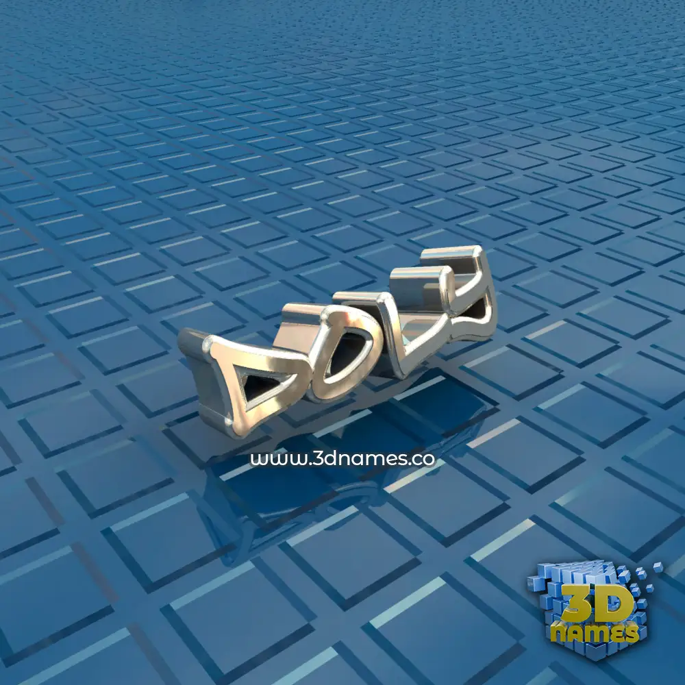 doly in Blue Bling style - 3D name wallpaper