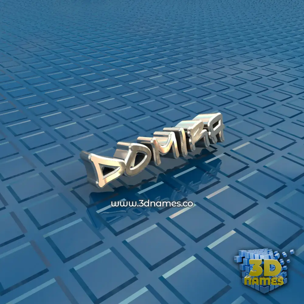 domira in Blue Bling style - 3D name wallpaper