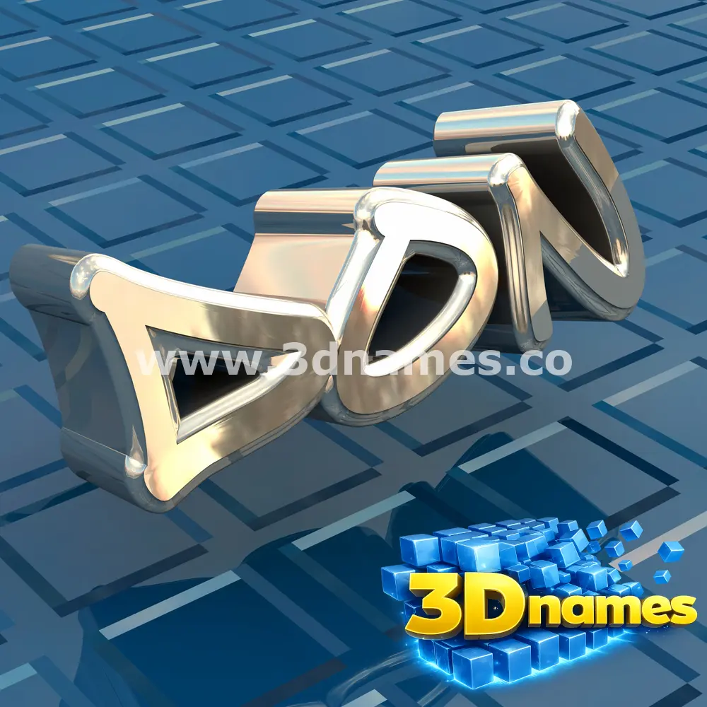 don in Blue Bling style - 3D name wallpaper