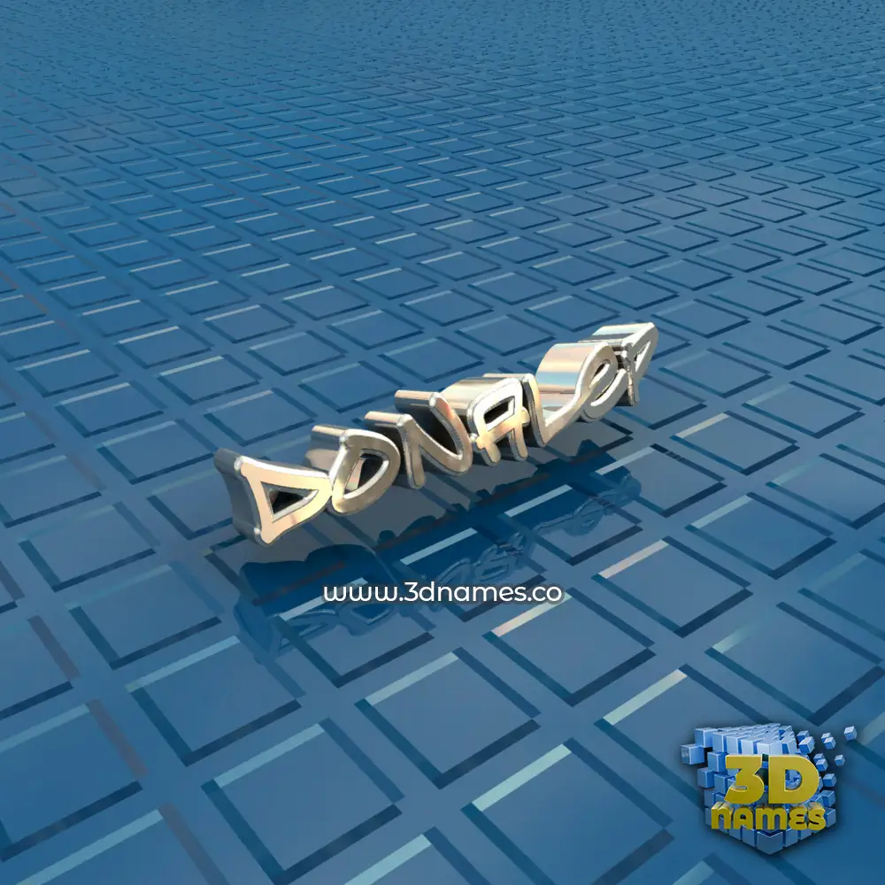 donalep in Blue Bling style - 3D name wallpaper