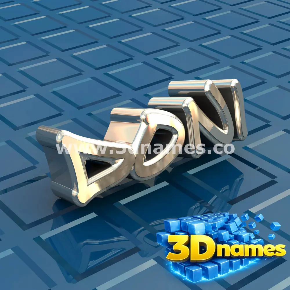 doni in Blue Bling style - 3D name wallpaper