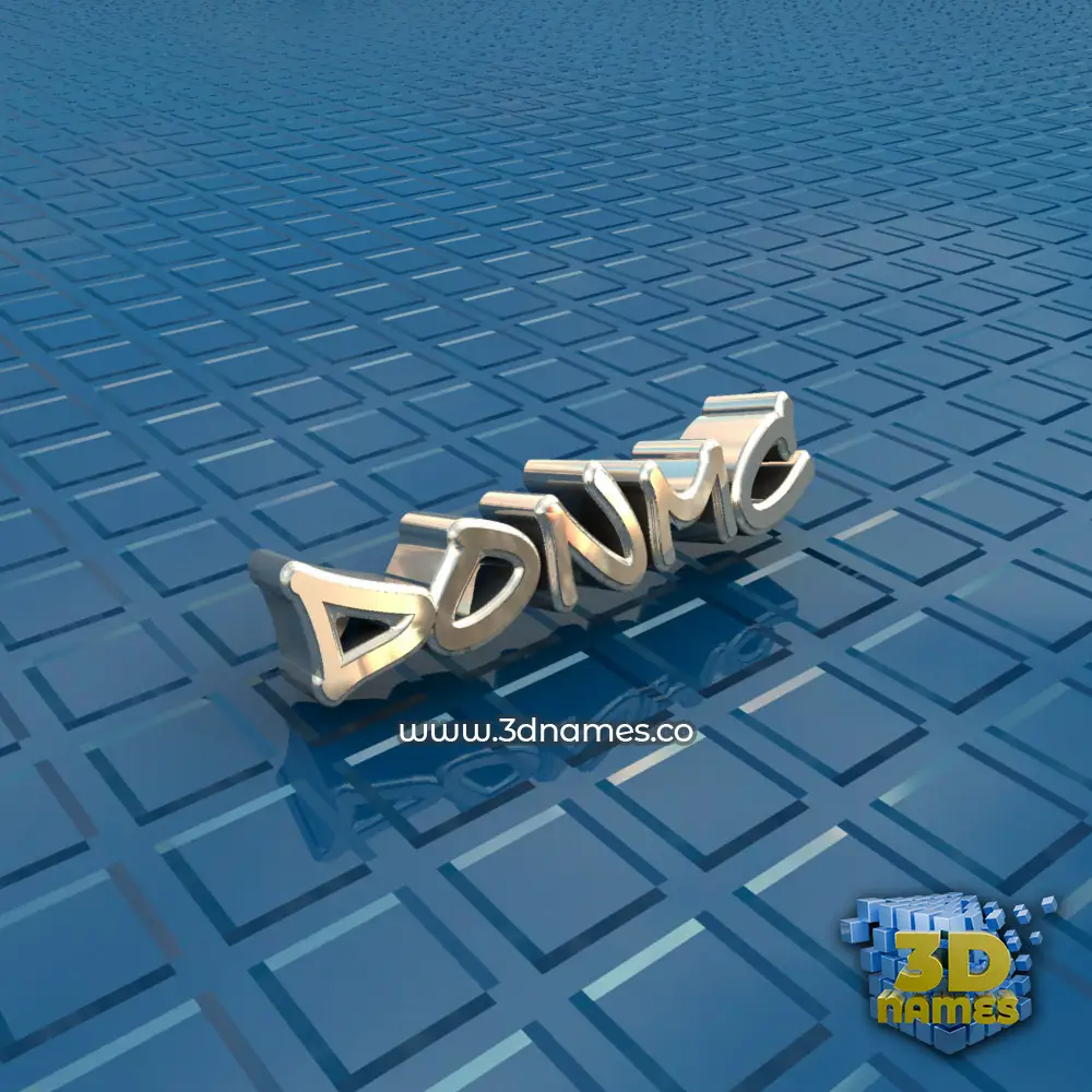 donmc in Blue Bling style - 3D name wallpaper