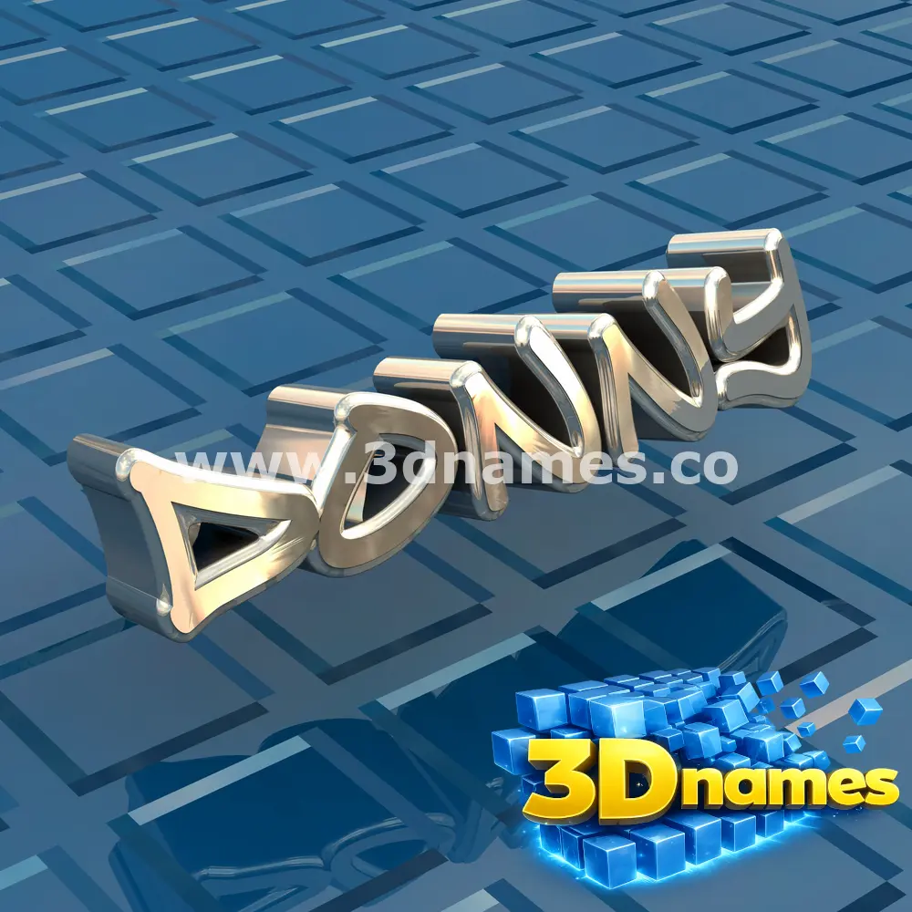 donny in Blue Bling style - 3D name wallpaper