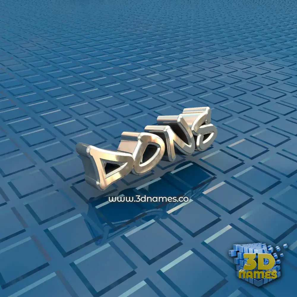 dons in Blue Bling style - 3D name wallpaper