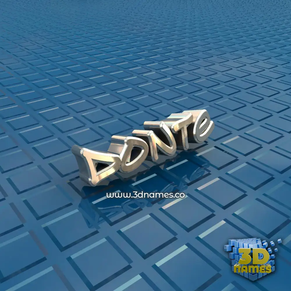 donte in Blue Bling style - 3D name wallpaper