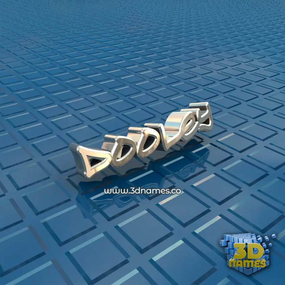 dooley in Blue Bling style - 3D name wallpaper