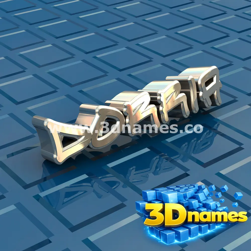 dorria in Blue Bling style - 3D name wallpaper