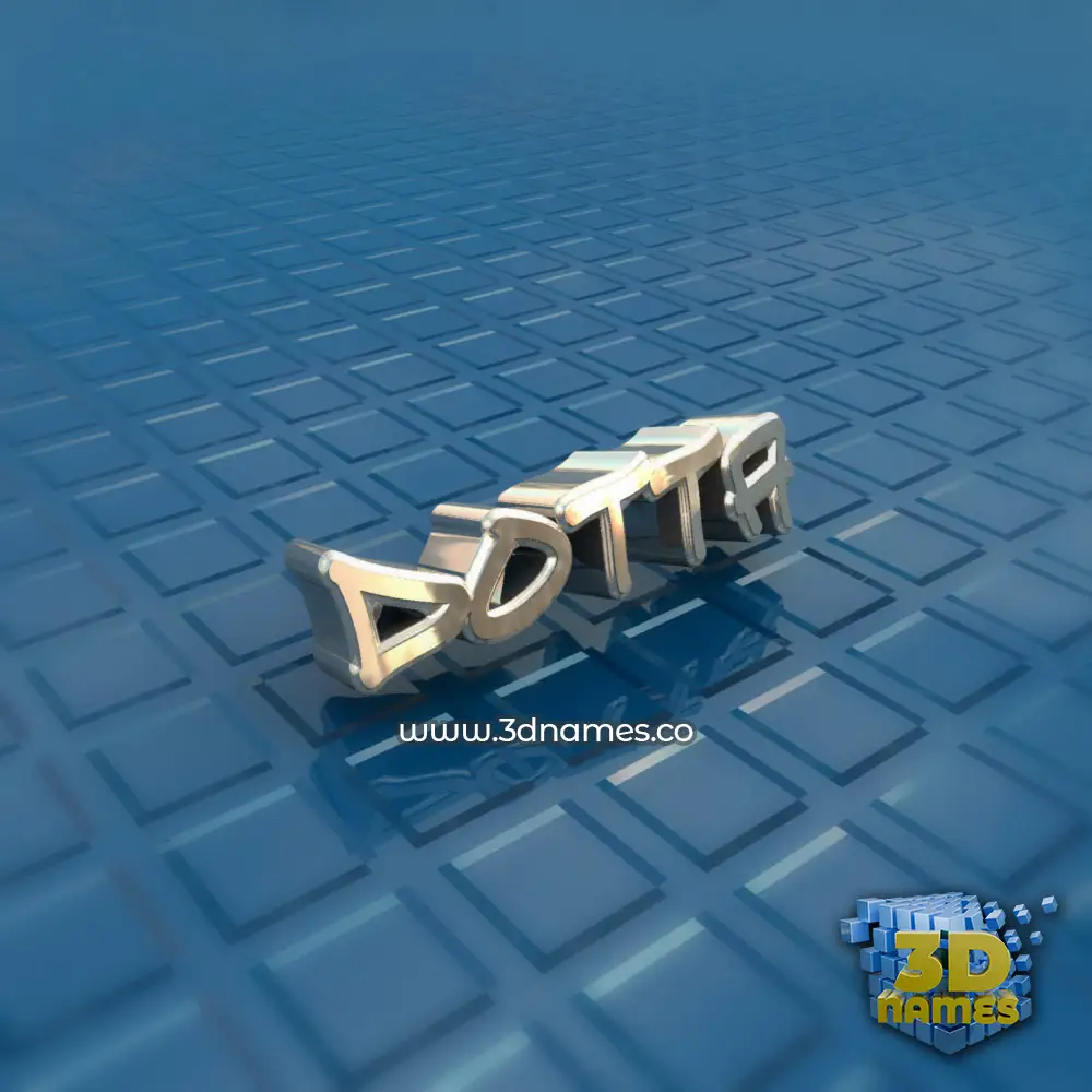 dotta in Blue Bling style - 3D name wallpaper