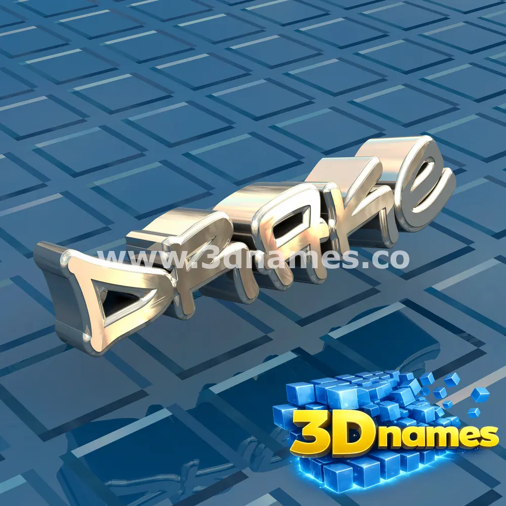 drake in Blue Bling style - 3D name wallpaper