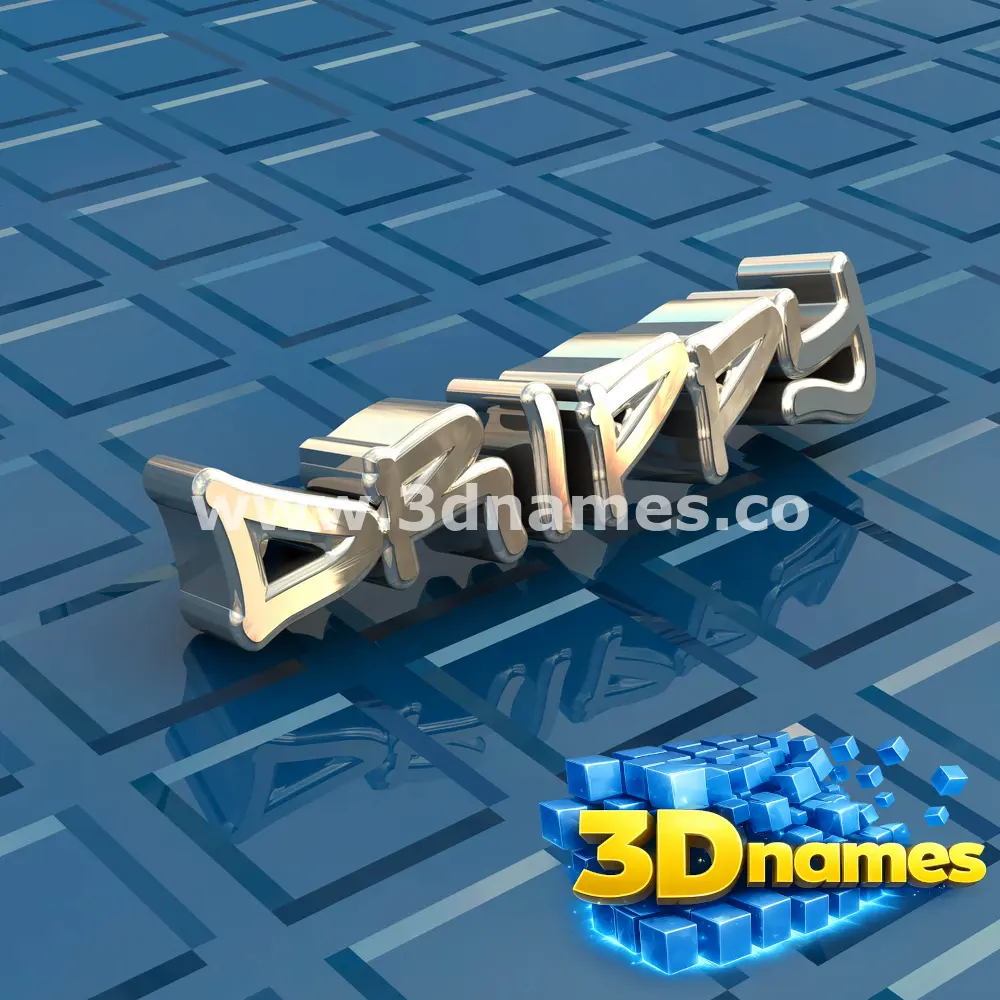drippy in Blue Bling style - 3D name wallpaper