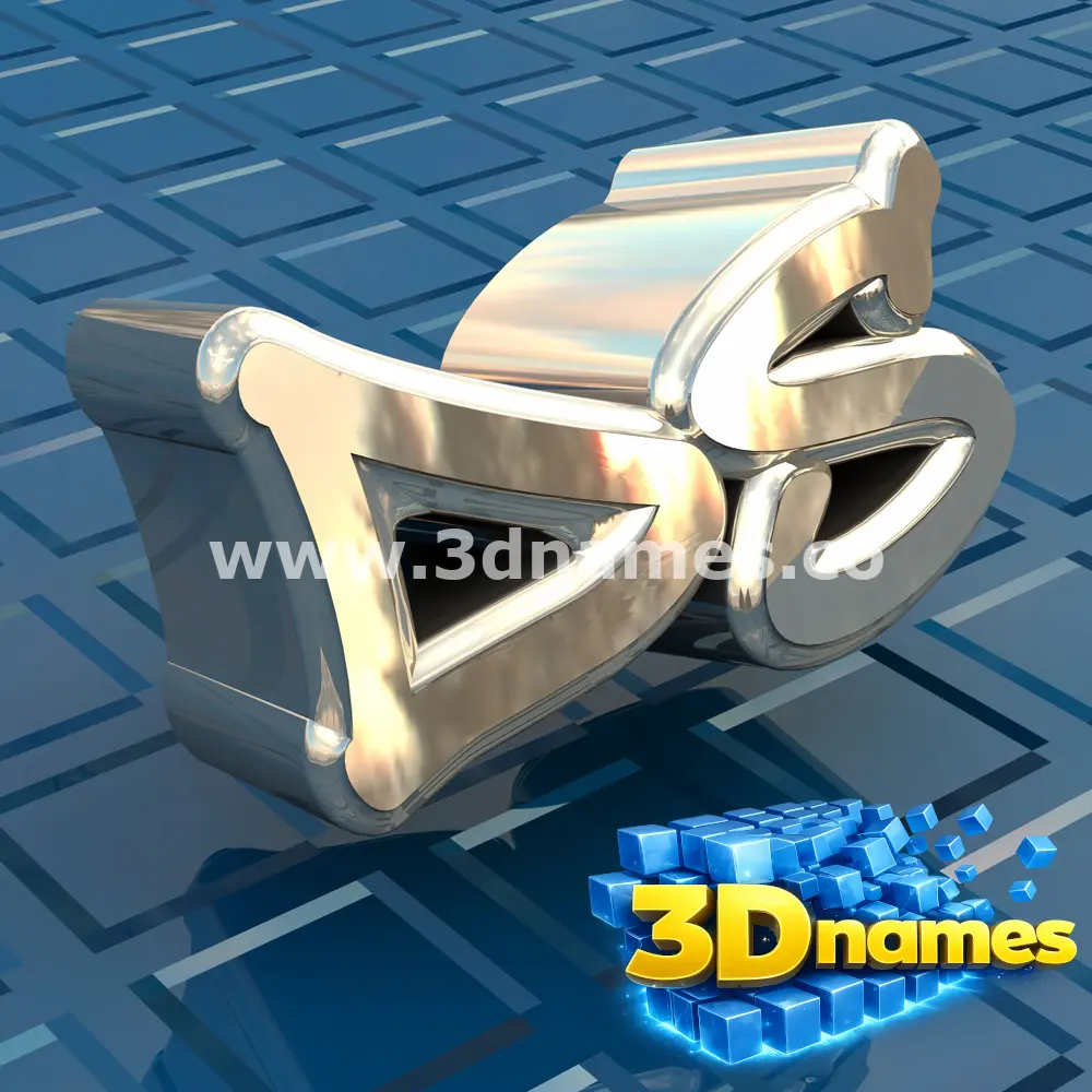 ds in Blue Bling style - 3D name wallpaper