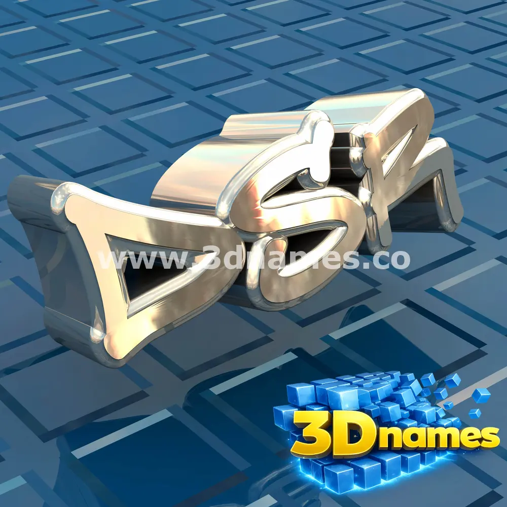 dsr in Blue Bling style - 3D name wallpaper