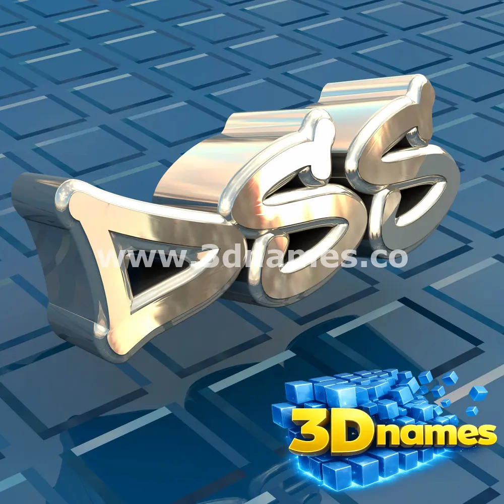 dss in Blue Bling style - 3D name wallpaper