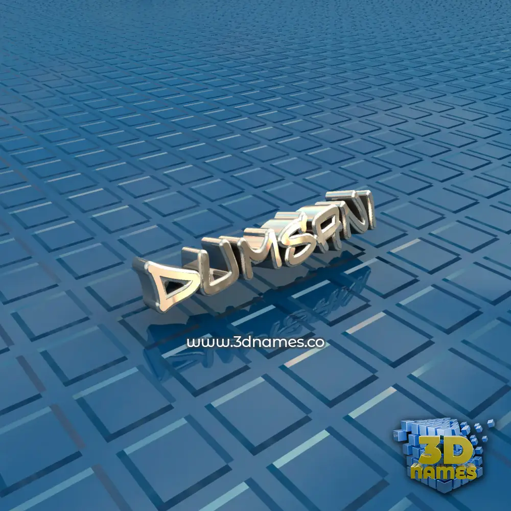 dumsani in Blue Bling style - 3D name wallpaper