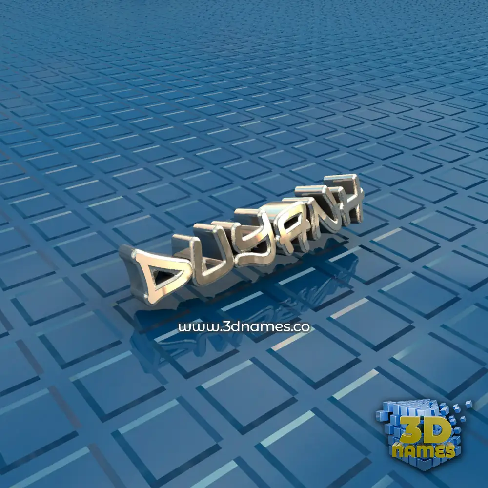 duyanh in Blue Bling style - 3D name wallpaper