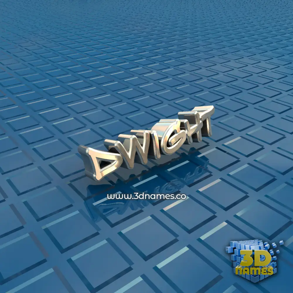 dwight in Blue Bling style - 3D name wallpaper