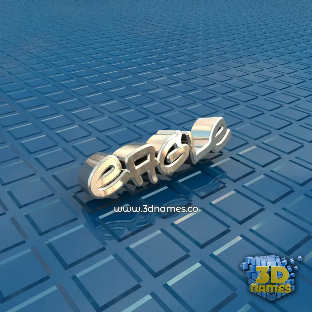 eagle in Blue Bling style - 3D name wallpaper
